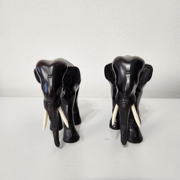 Elephant Resin Cute Lucky Figurines Statue Sculpture Art Home Decor - Picture 5 of 15